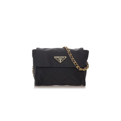 PRADA RE-NYLON TESSUTO CHAIN CROSSBODY BAG 1BD633 (23*18*6cm)